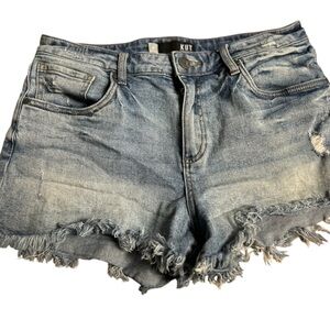 Kut from Kloth Women's Distressed Denim .‎ Shorts Blue Size 8